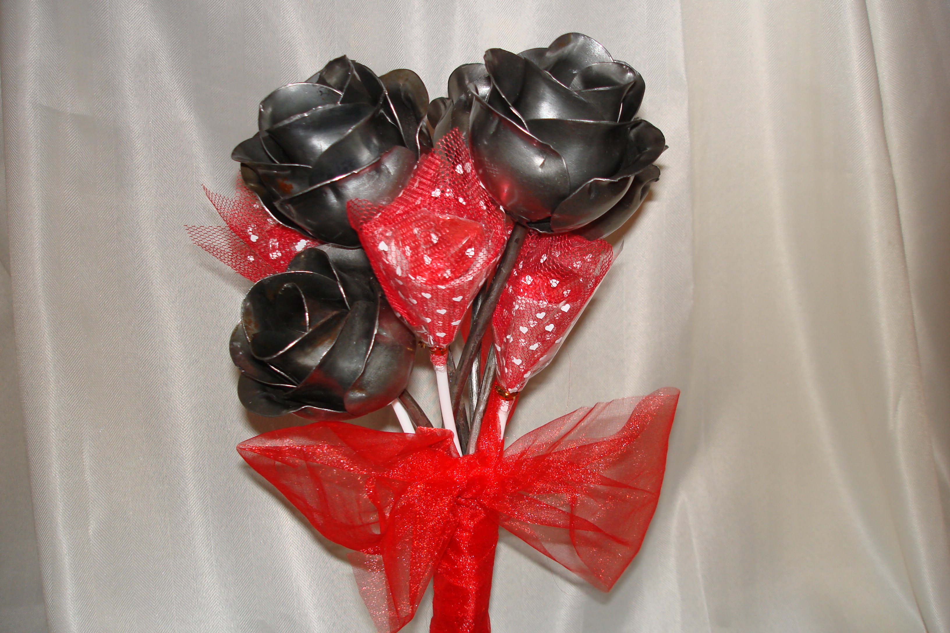 Steel Rose Valentine's Day Bouquet